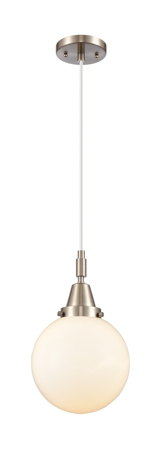 Innovations 447-1P-SN-G201-8 One Light Pendant, Brushed Satin Nickel