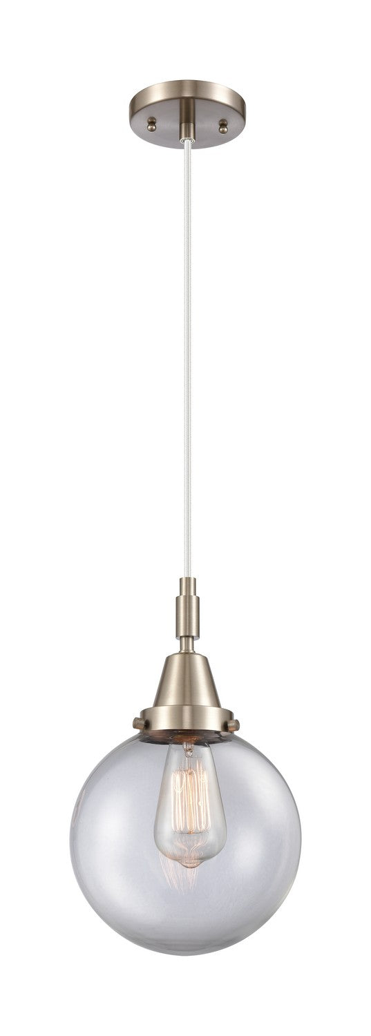 Innovations 447-1P-SN-G202-8 One Light Pendant, Brushed Satin Nickel