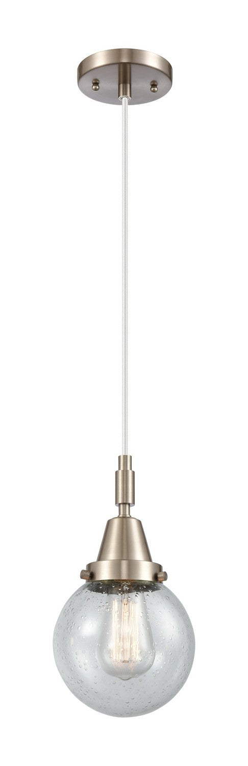 Innovations 447-1P-SN-G204-6 One Light Pendant, Brushed Satin Nickel