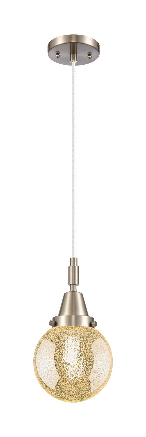 Innovations 447-1P-SN-G208-6 One Light Pendant, Brushed Satin Nickel