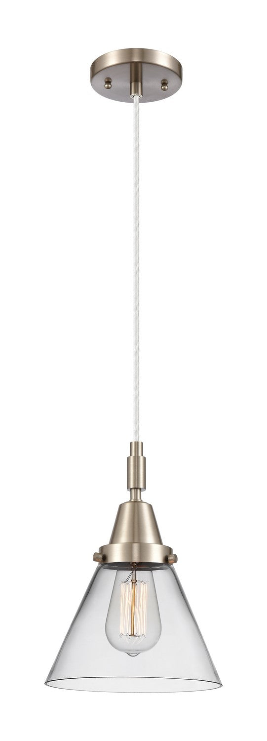 Innovations 447-1P-SN-G42 One Light Pendant, Brushed Satin Nickel