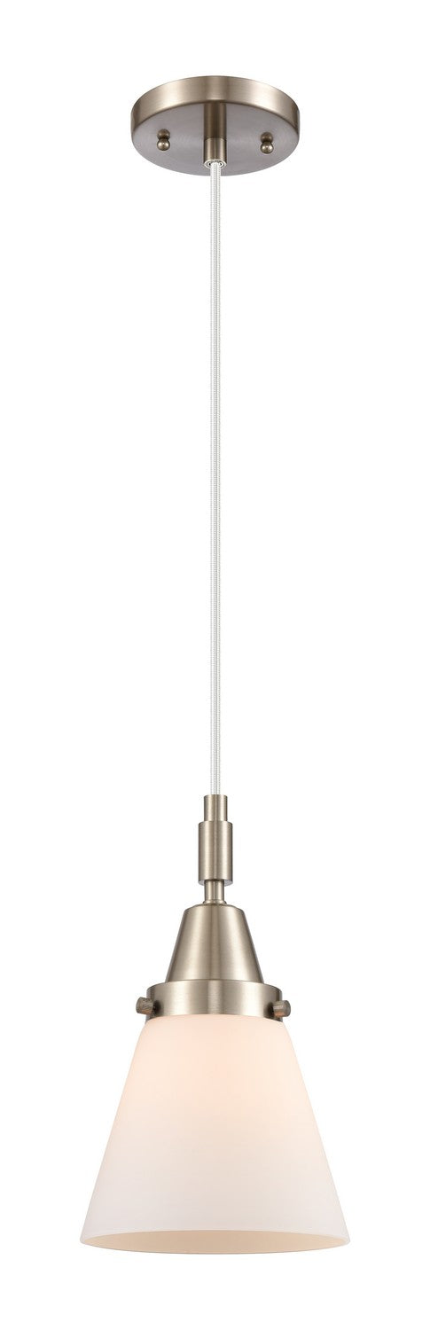 Innovations 447-1P-SN-G61 One Light Pendant, Brushed Satin Nickel