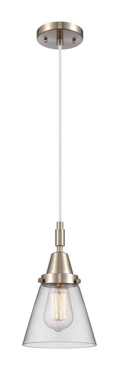 Innovations 447-1P-SN-G62 One Light Pendant, Brushed Satin Nickel