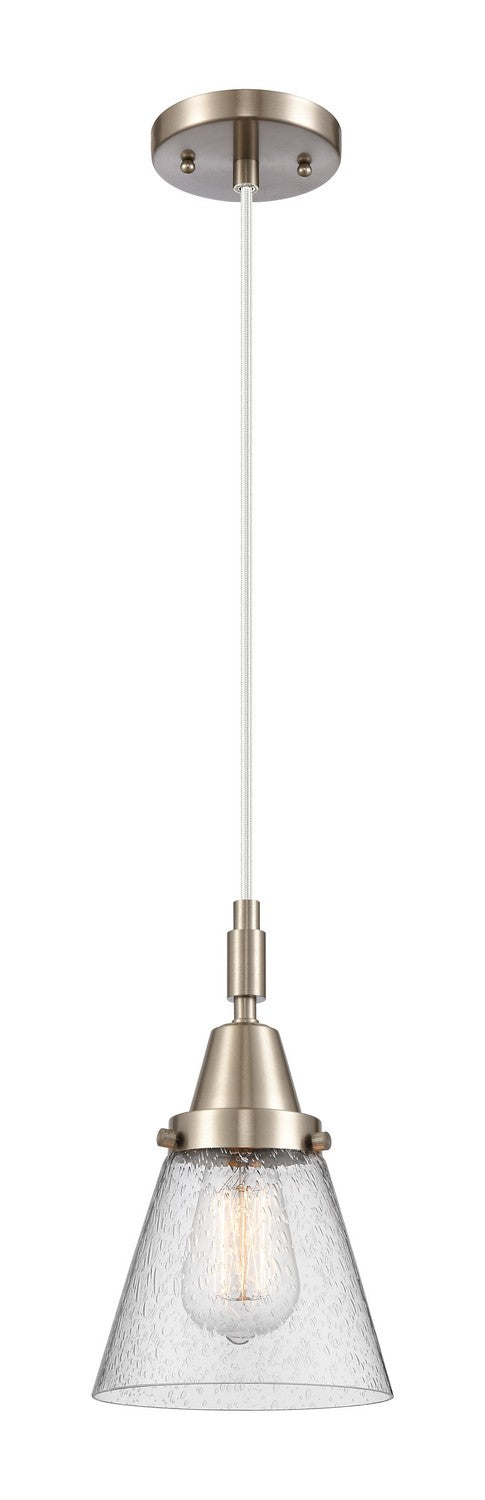 Innovations 447-1P-SN-G64 One Light Pendant, Brushed Satin Nickel