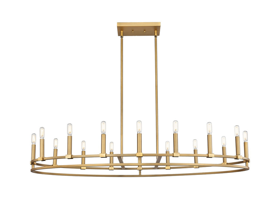Innovations 449-16CR-BB 16 Light Chandelier, Brushed Brass