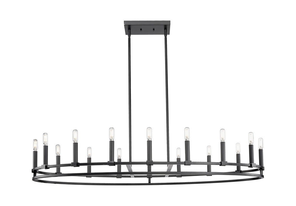 Innovations 449-16CR-BK 16 Light Chandelier, Matte Black