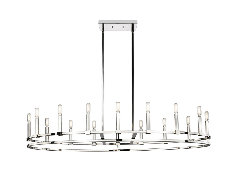 Innovations 449-16CR-PN 16 Light Chandelier, Polished Nickel