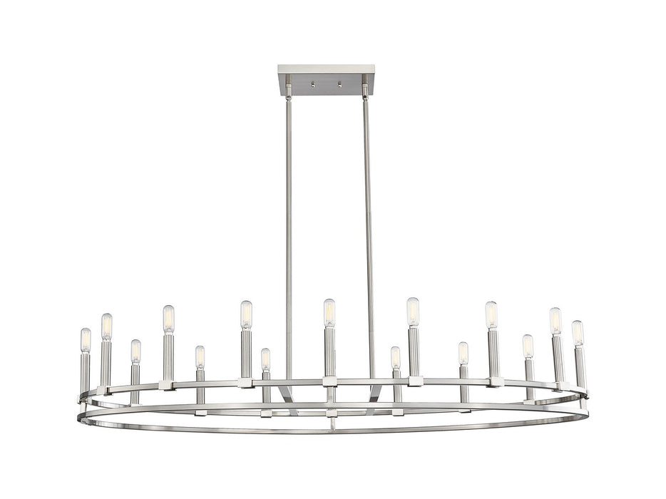 Innovations 449-16CR-SN 16 Light Chandelier, Satin Nickel