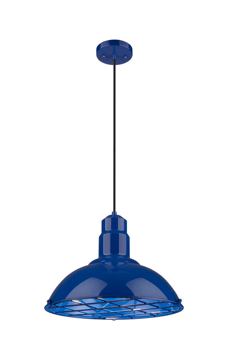 Innovations 455-1P-16BL One Light Pendant, Blue