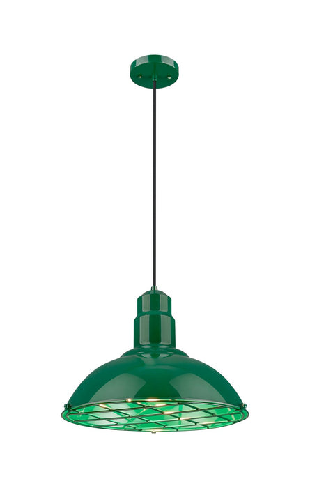 Innovations 455-1P-16GR One Light Pendant, Green