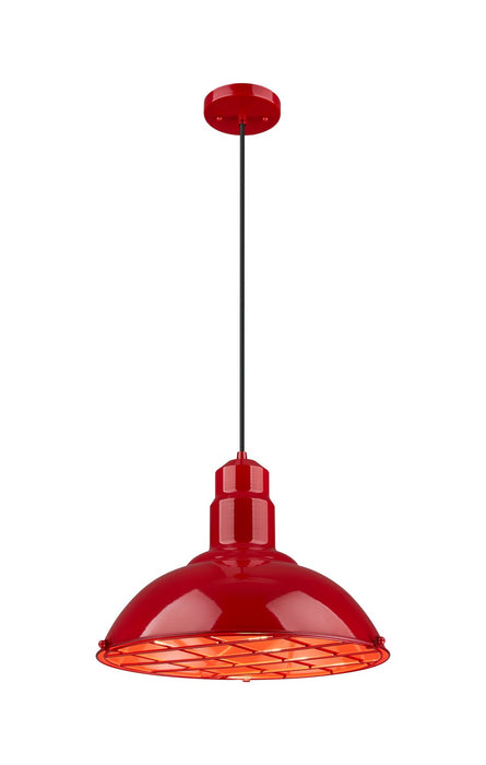 Innovations 455-1P-16RD One Light Pendant, Red