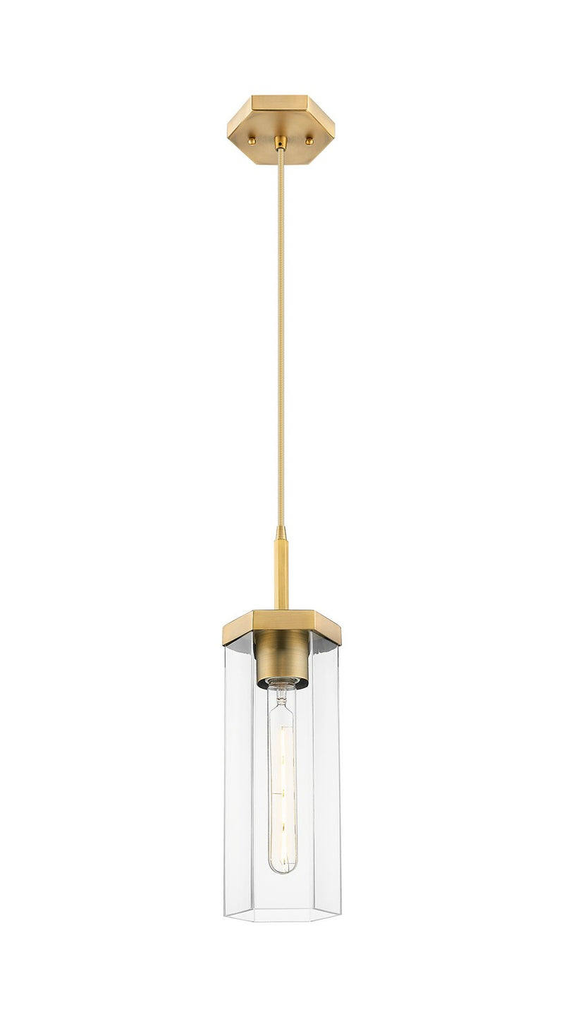 Innovations 463-1P-BB-G463-12CL One Light Pendant, Brushed Brass