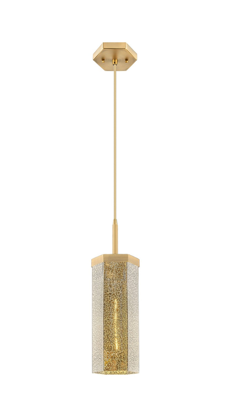 Innovations 463-1P-BB-G463-12ME One Light Pendant, Brushed Brass
