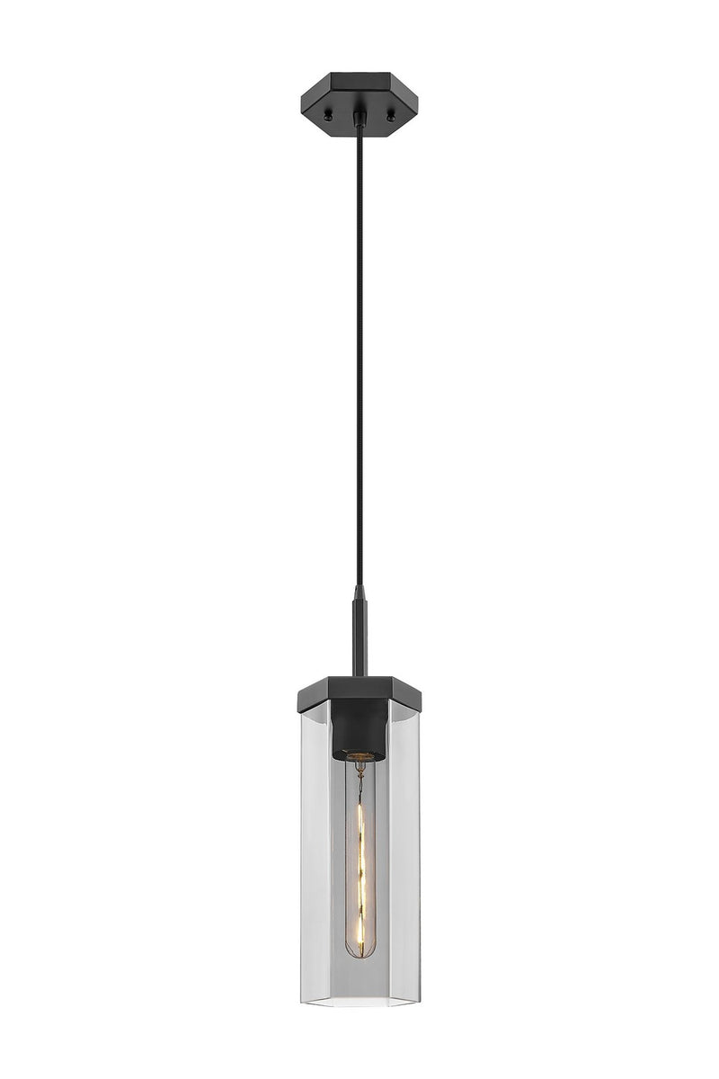 Innovations 463-1P-BK-G463-12SM One Light Pendant, Matte Black