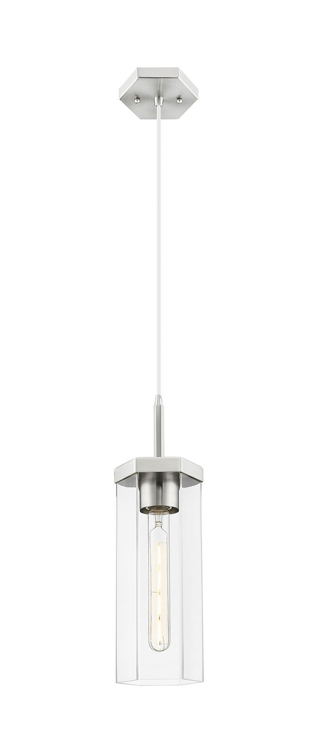 Innovations 463-1P-SN-G463-12CL One Light Pendant, Satin Nickel