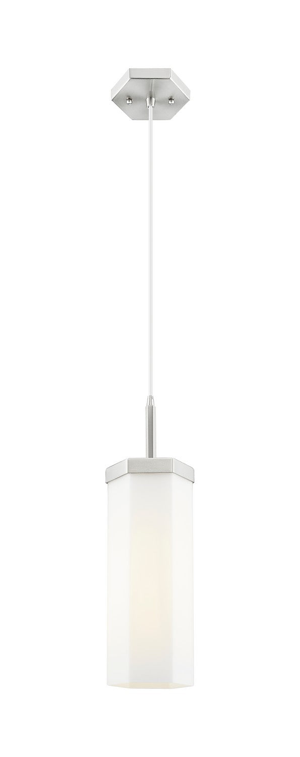 Innovations 463-1P-SN-G463-12WH One Light Pendant, Satin Nickel