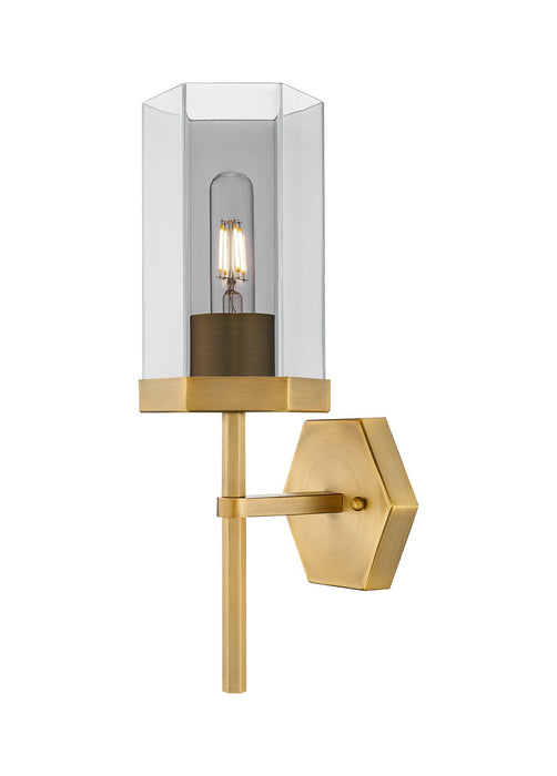 Innovations 463-1W-BB-G463-8SM One Light Wall Sconce, Brushed Brass