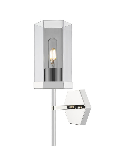 Innovations 463-1W-PN-G463-8SM One Light Wall Sconce, Polished Nickel