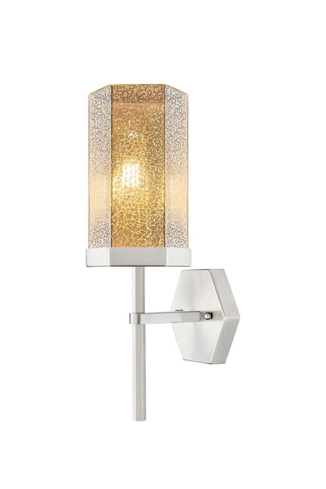 Innovations 463-1W-SN-G463-8ME One Light Wall Sconce, Satin Nickel