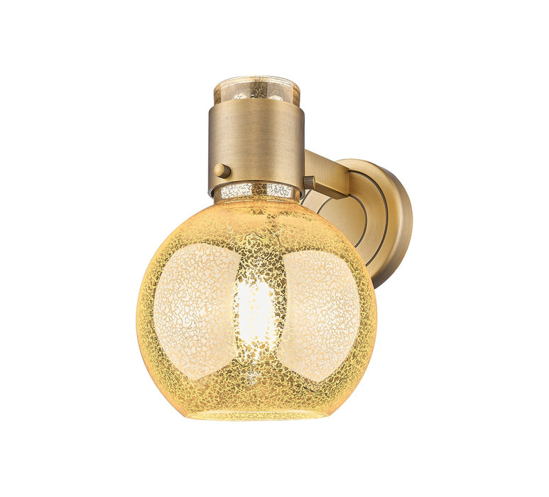 Innovations 464-1W-BB-G464B-7ME One Light Wall Sconce, Brushed Brass