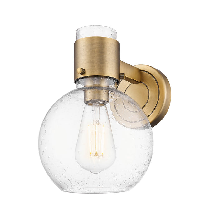 Innovations 464-1W-BB-G464B-7SDY One Light Wall Sconce, Brushed Brass