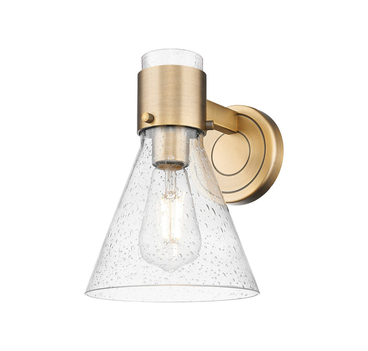 Innovations 464-1W-BB-G464C-7SDY One Light Wall Sconce, Brushed Brass