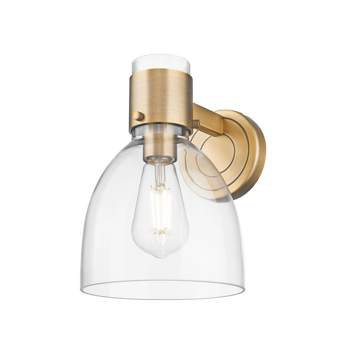 Innovations 464-1W-BB-G464D-7CL One Light Wall Sconce, Brushed Brass