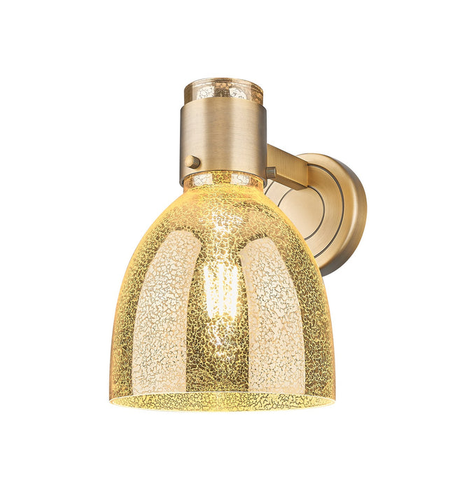 Innovations 464-1W-BB-G464D-7ME One Light Wall Sconce, Brushed Brass