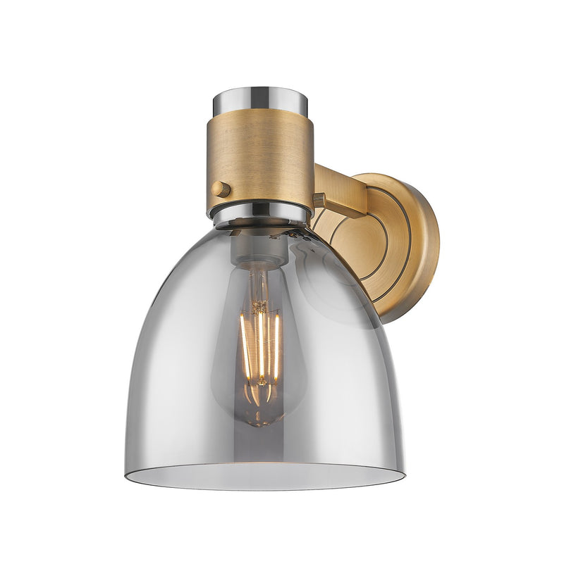 Innovations 464-1W-BB-G464D-7SM One Light Wall Sconce, Brushed Brass
