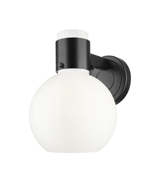 Innovations 464-1W-BK-G464B-7GW One Light Wall Sconce, Matte Black