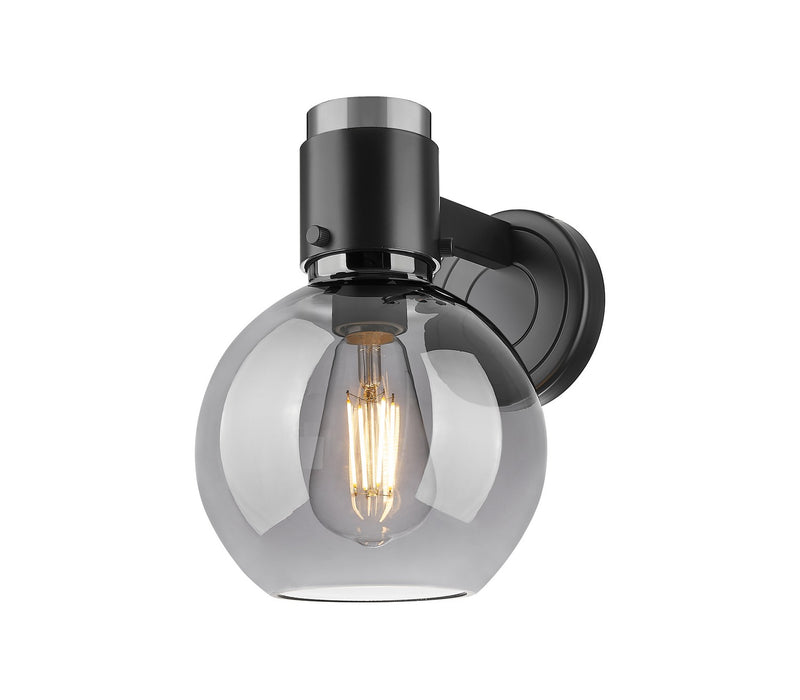 Innovations 464-1W-BK-G464B-7SM One Light Wall Sconce, Matte Black