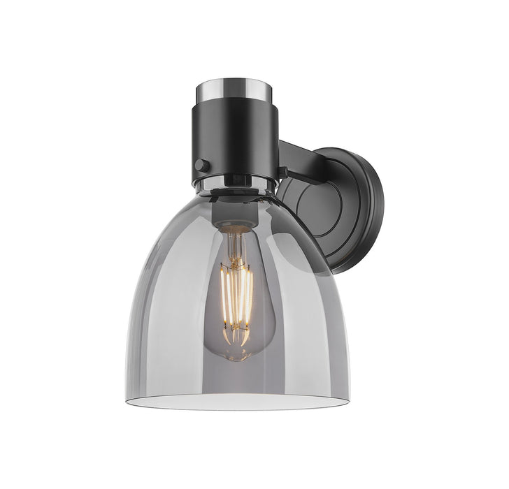 Innovations 464-1W-BK-G464D-7SM One Light Wall Sconce, Matte Black
