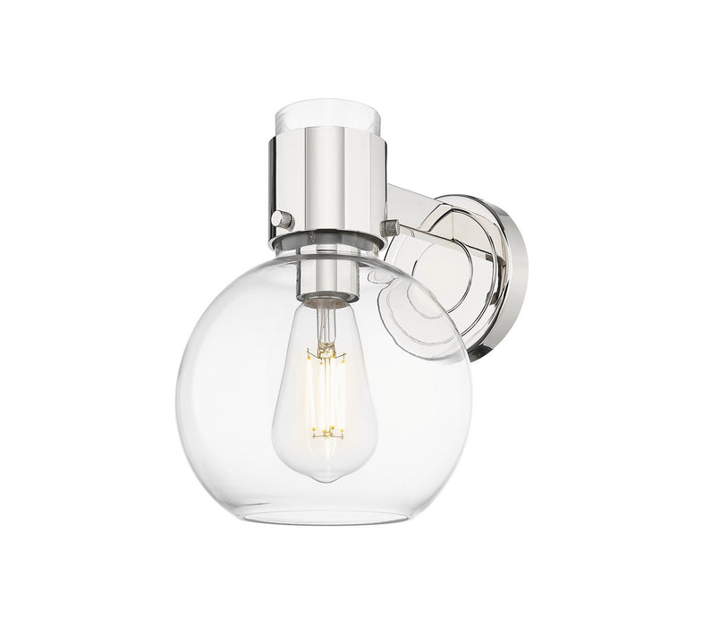 Innovations 464-1W-PN-G464B-7CL One Light Wall Sconce, Polished Nickel