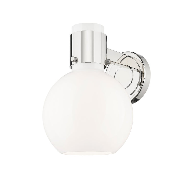 Innovations 464-1W-PN-G464B-7GW One Light Wall Sconce, Polished Nickel