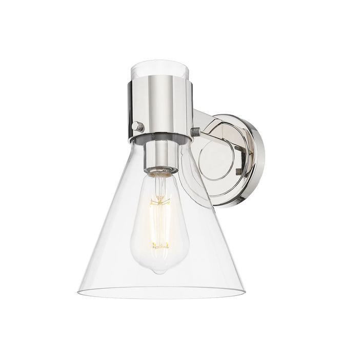Innovations 464-1W-PN-G464C-7CL One Light Wall Sconce, Polished Nickel