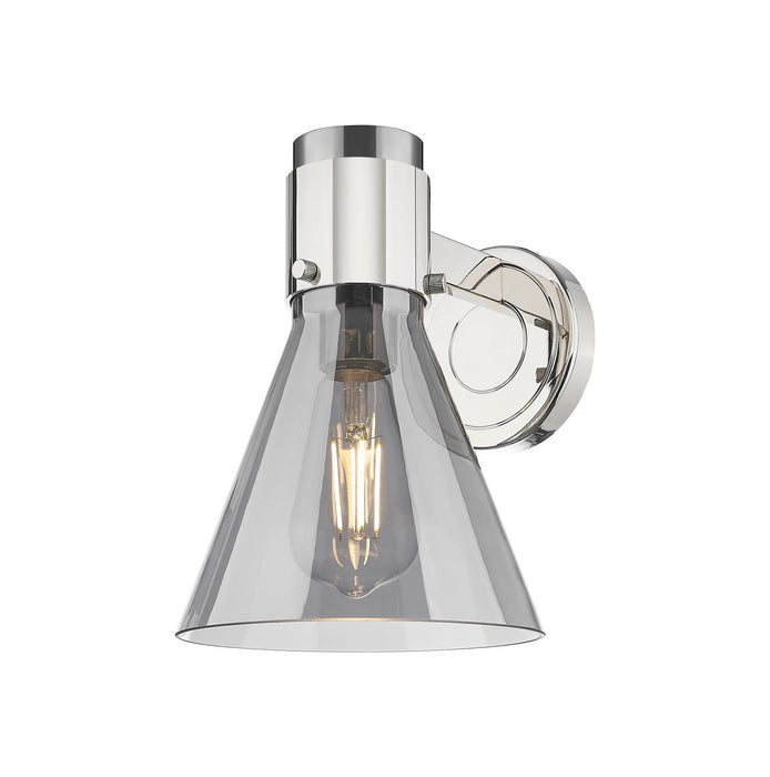 Innovations 464-1W-PN-G464C-7SM One Light Wall Sconce, Polished Nickel