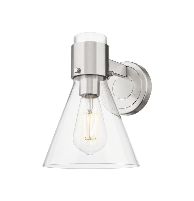 Innovations 464-1W-SN-G464C-7CL One Light Wall Sconce, Satin Nickel