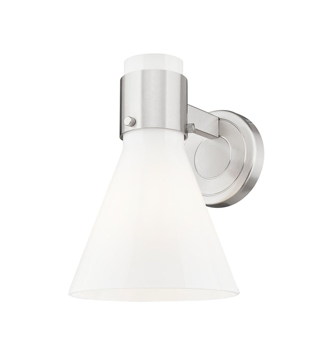 Innovations 464-1W-SN-G464C-7GW One Light Wall Sconce, Satin Nickel