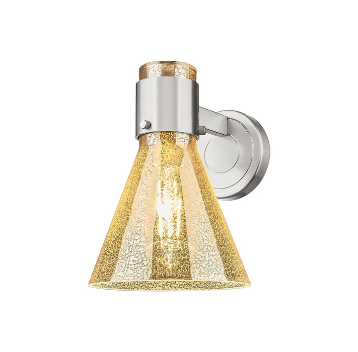 Innovations 464-1W-SN-G464C-7ME One Light Wall Sconce, Satin Nickel