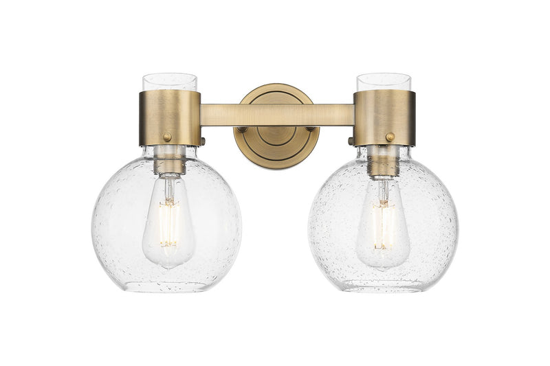 Innovations 464-2W-BB-G464B-7SDY Two Light Bath Vanity, Brushed Brass