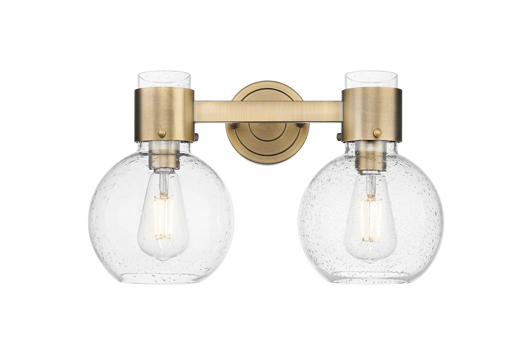 Innovations 464-2W-BB-G464B-7SDY Two Light Bath Vanity, Brushed Brass
