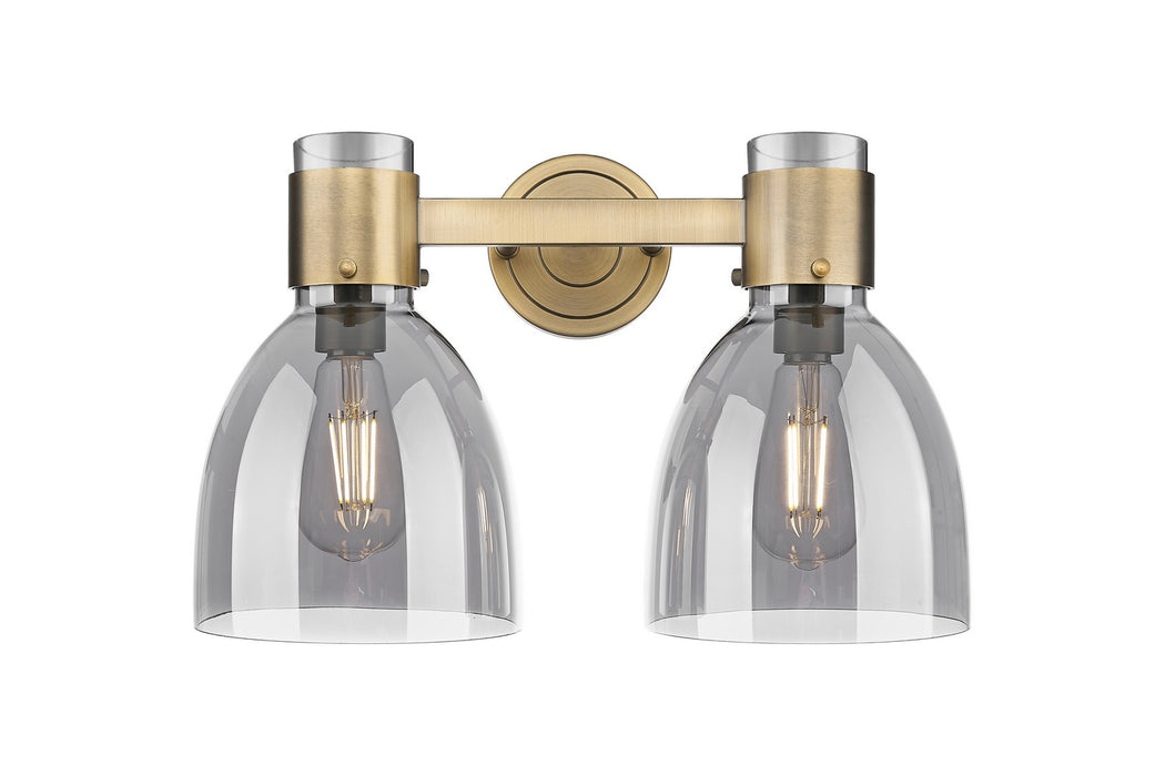 Innovations 464-2W-BB-G464D-7SM Two Light Bath Vanity, Brushed Brass
