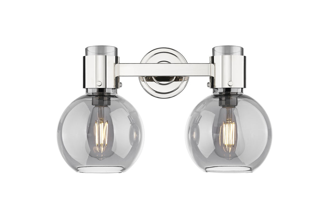 Innovations 464-2W-PN-G464B-7SM Two Light Bath Vanity, Polished Nickel