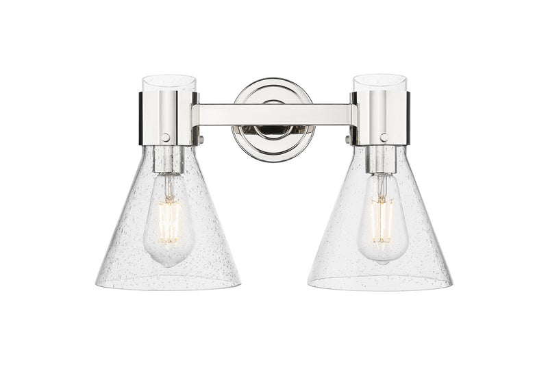 Innovations 464-2W-PN-G464C-7SDY Two Light Bath Vanity, Polished Nickel