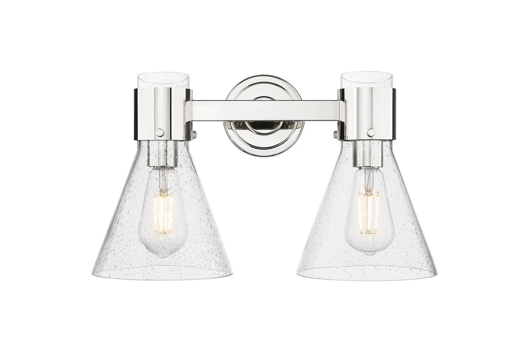 Innovations 464-2W-PN-G464C-7SDY Two Light Bath Vanity, Polished Nickel