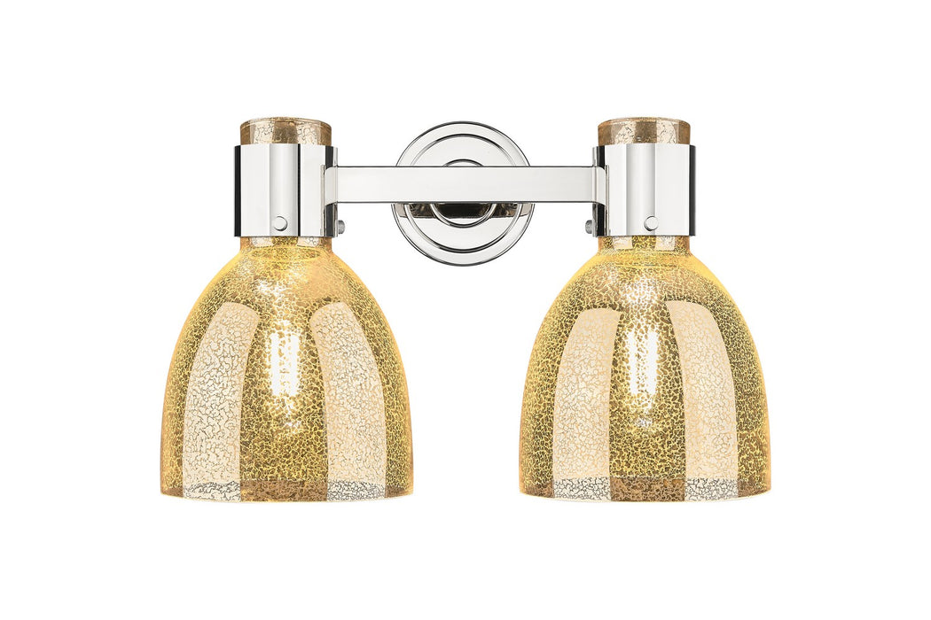 Innovations 464-2W-PN-G464D-7ME Two Light Bath Vanity, Polished Nickel