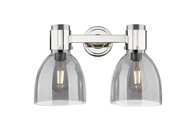 Innovations 464-2W-PN-G464D-7SM Two Light Bath Vanity, Polished Nickel