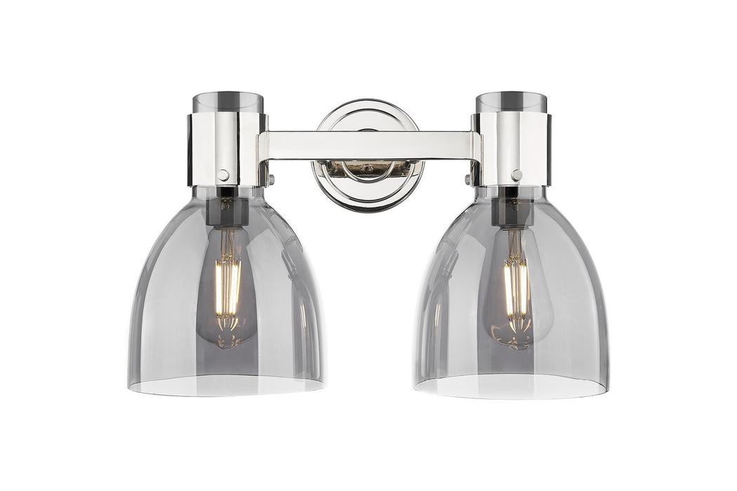 Innovations 464-2W-PN-G464D-7SM Two Light Bath Vanity, Polished Nickel