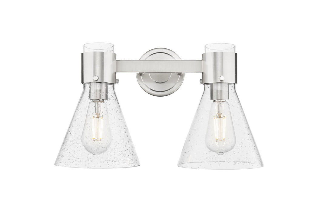 Innovations 464-2W-SN-G464C-7SDY Two Light Bath Vanity, Satin Nickel