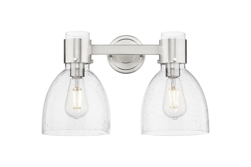 Innovations 464-2W-SN-G464D-7SDY Two Light Bath Vanity, Satin Nickel